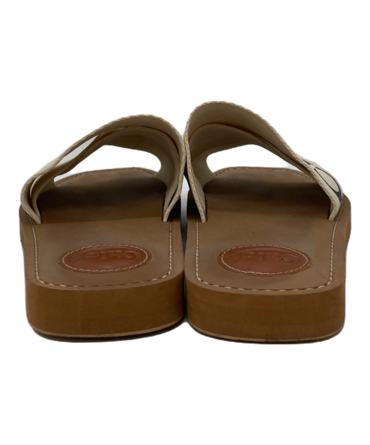 中古・古着通販】Chloe (クロエ) フラットサンダル アイボリー