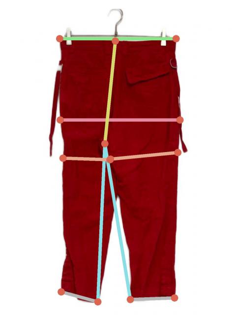 中古・古着通販】UNDERCOVER (アンダーカバー) リネンクロップドパンツ