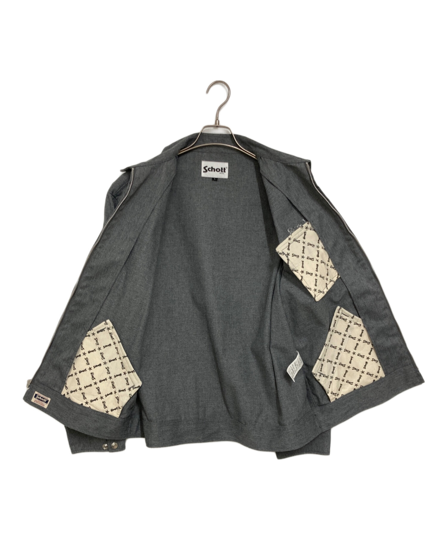 中古・古着通販】Schott (ショット) TC ワークジャケット グレー