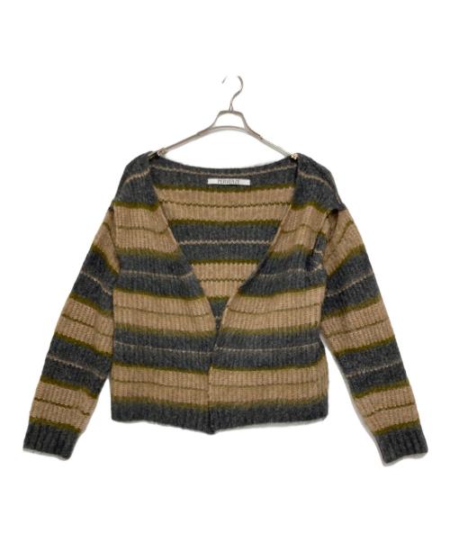 中古・古着通販】PERVERZE (パーバーズ) モヘア混ボタンレスボーダー