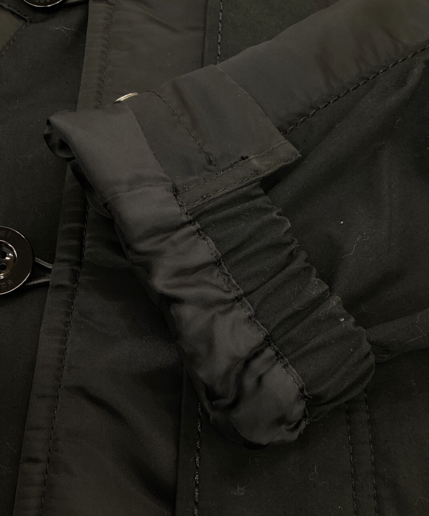中古・古着通販】sacai (サカイ) ミリタリードッキングコート ブラック