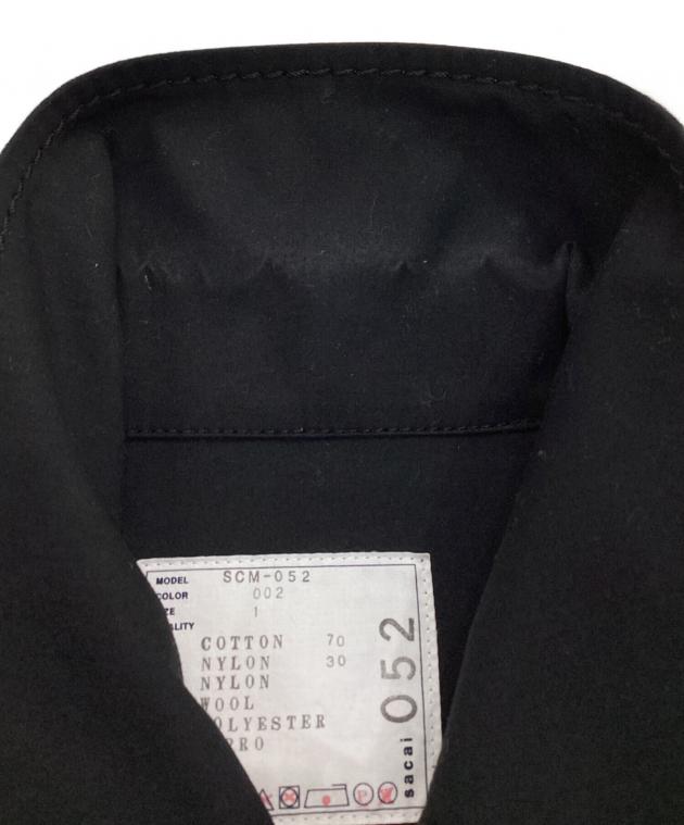 中古・古着通販】sacai (サカイ) ミリタリードッキングコート ブラック