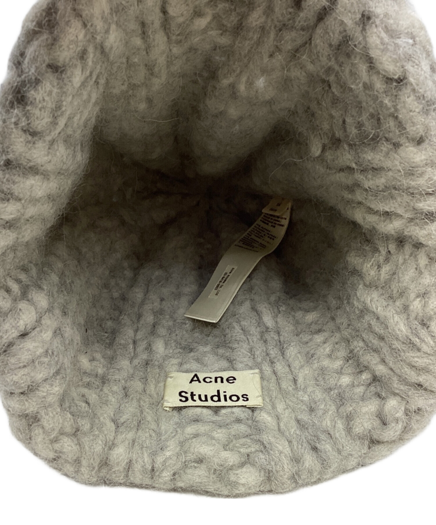 Acne Studios グレー ニット帽 中古・古着通販】ACNE STUDIOS (アクネ ストゥディオス) アルパカ