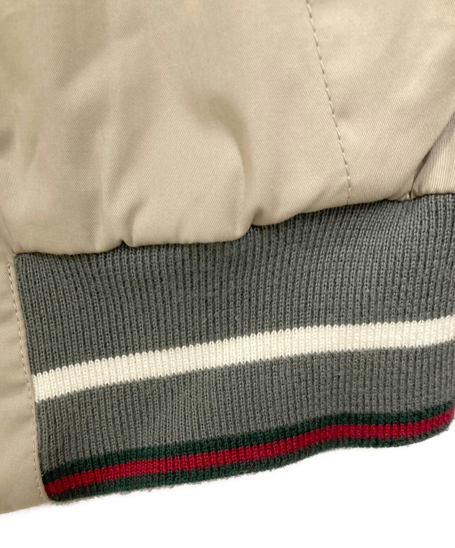 中古・古着通販】GUCCI (グッチ) リングジップブルゾン ベージュ