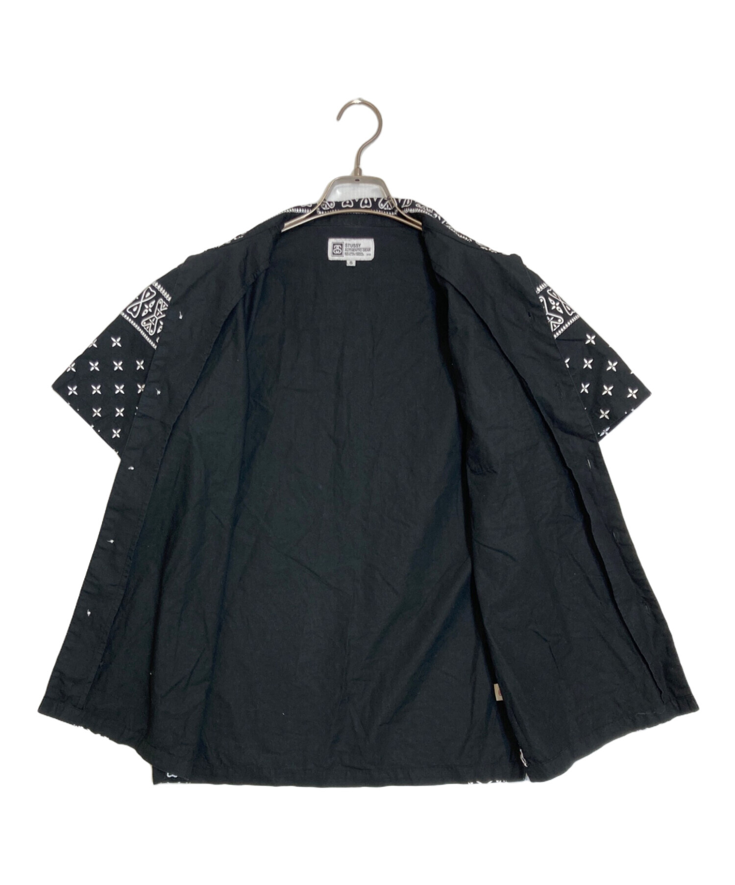 中古・古着通販】stussy (ステューシー) ペイズリー柄ハンソデシャツ 