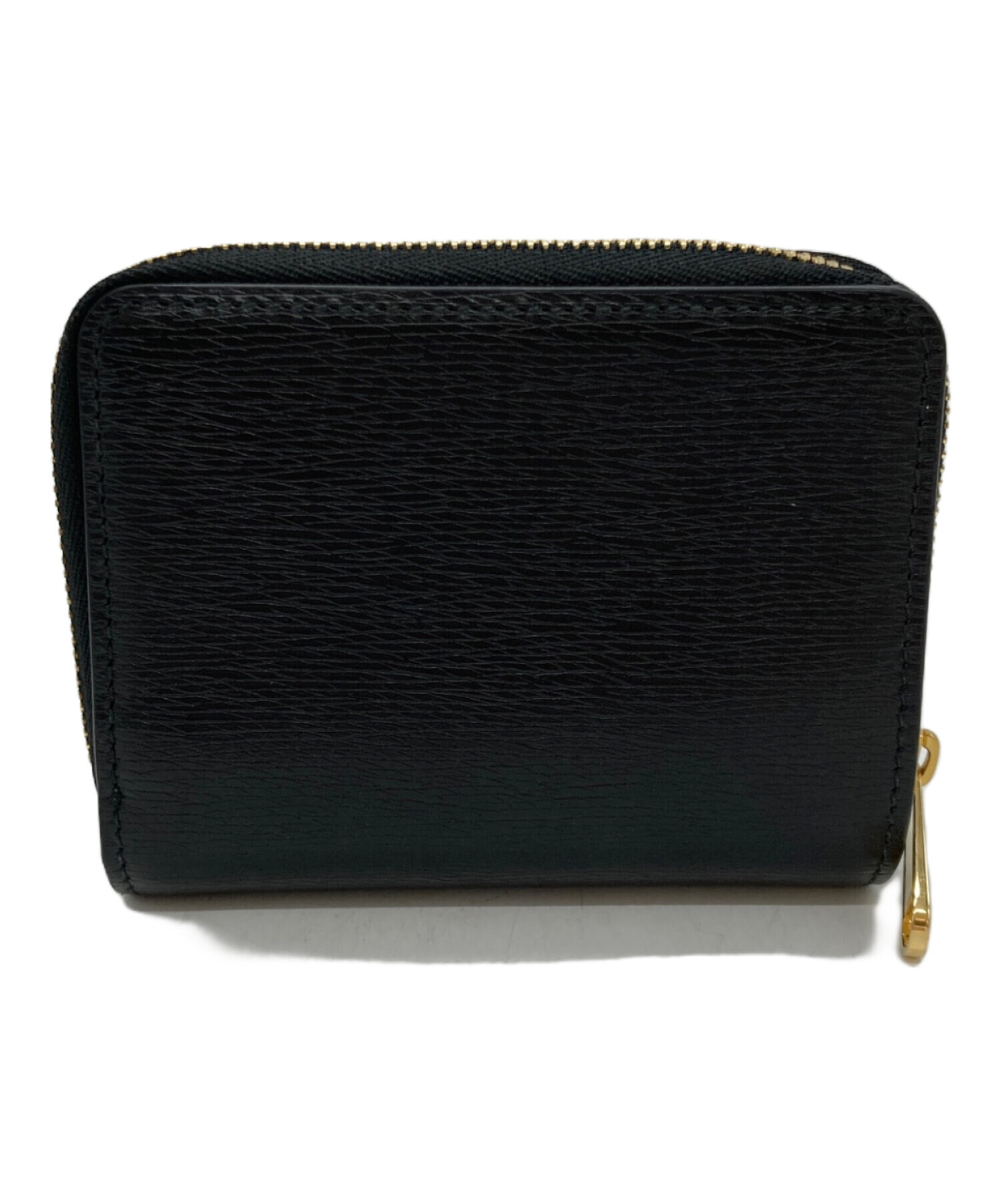 中古・古着通販】GUCCI (グッチ) スクリプトミニウォレット ブラック