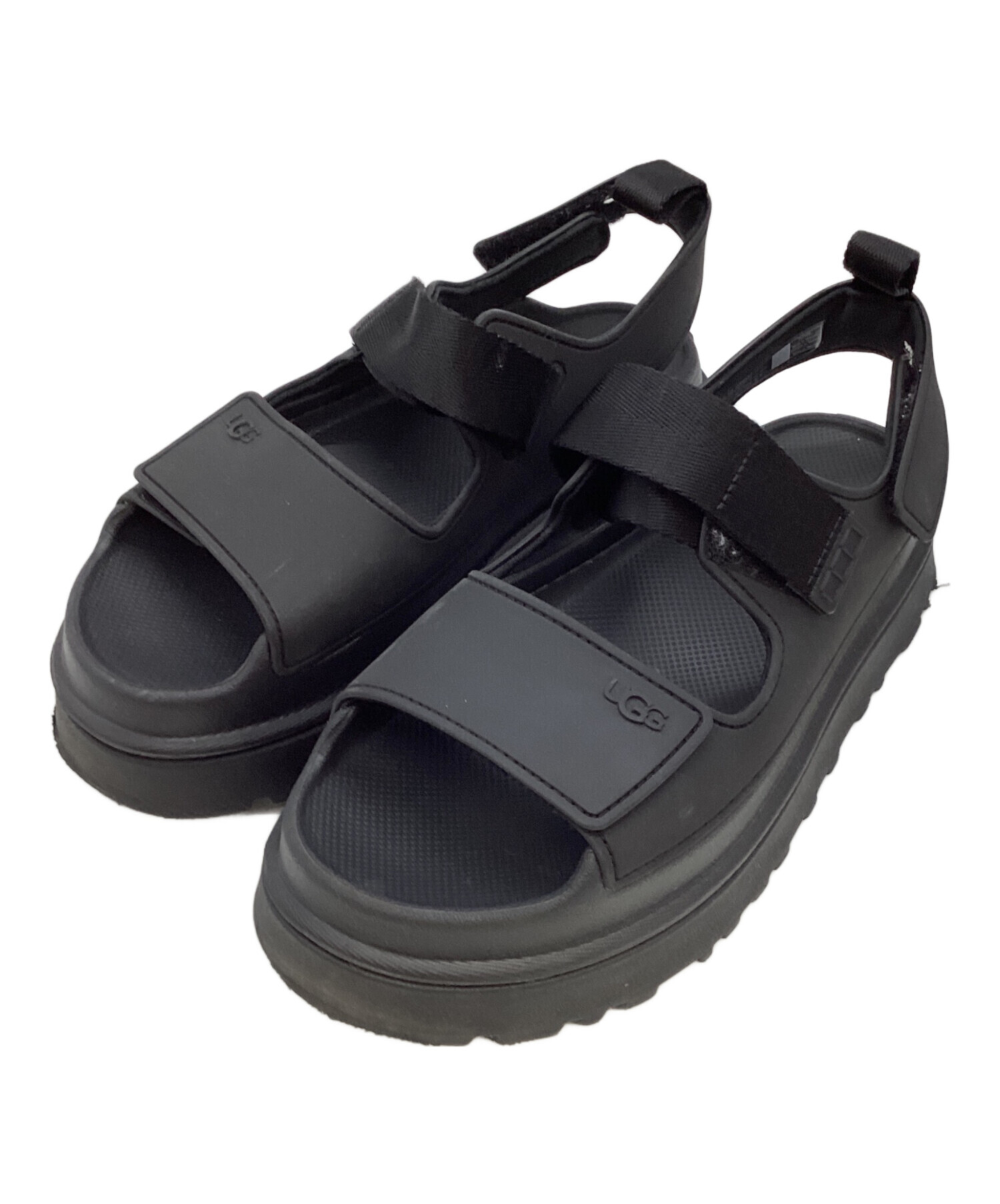 USED 美品 UGG アグ　ゴールデングロウサンダル ブラック 25 中古・古着通販】UGG (アグ) ゴールデングロウサンダル ブラック