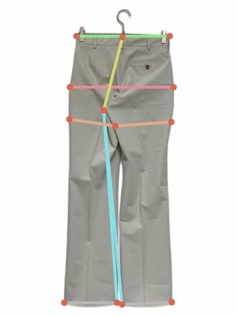 中古・古着通販】PRADA (プラダ) フレアスラックス ホワイト サイズ:38