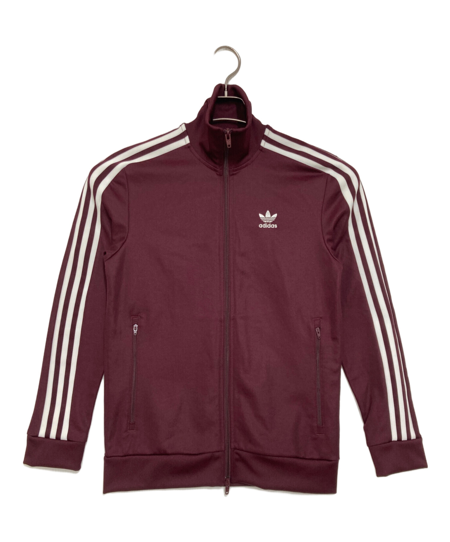 ［限定値下げ］アディダストラックジャケット 刺繍ロゴ 復刻 ボルドー XL 中古・古着通販】adidas (アディダス) トラックジャケット ボルドー