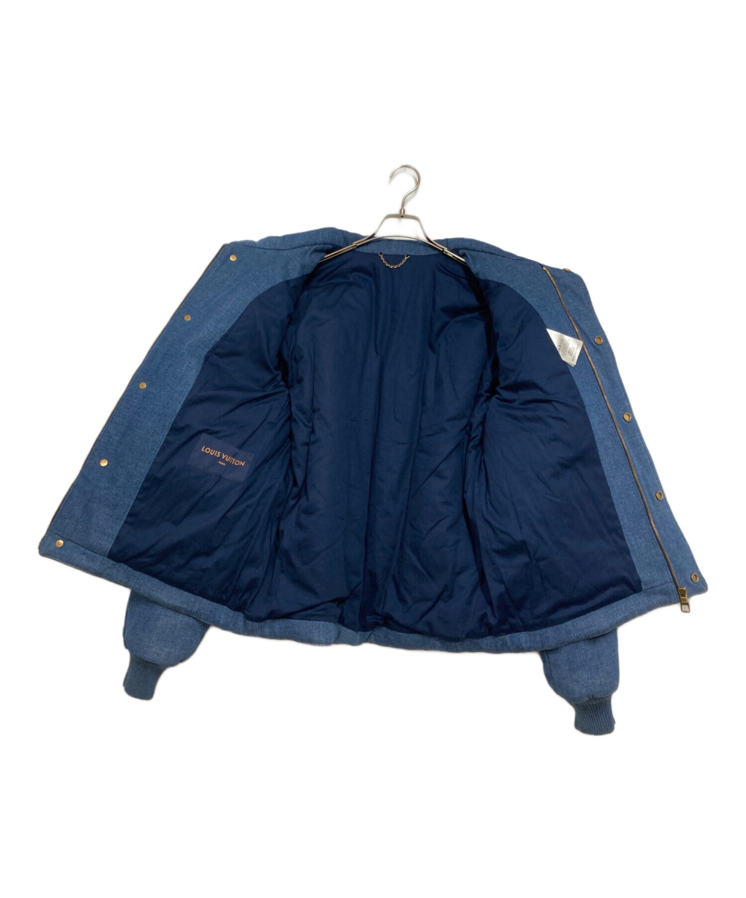 LOUIS VUITTON 23SS モノグラム パデッド デニムジャケット 中古・古着通販】LOUIS VUITTON (ルイヴィトン) モノグラム パデッド