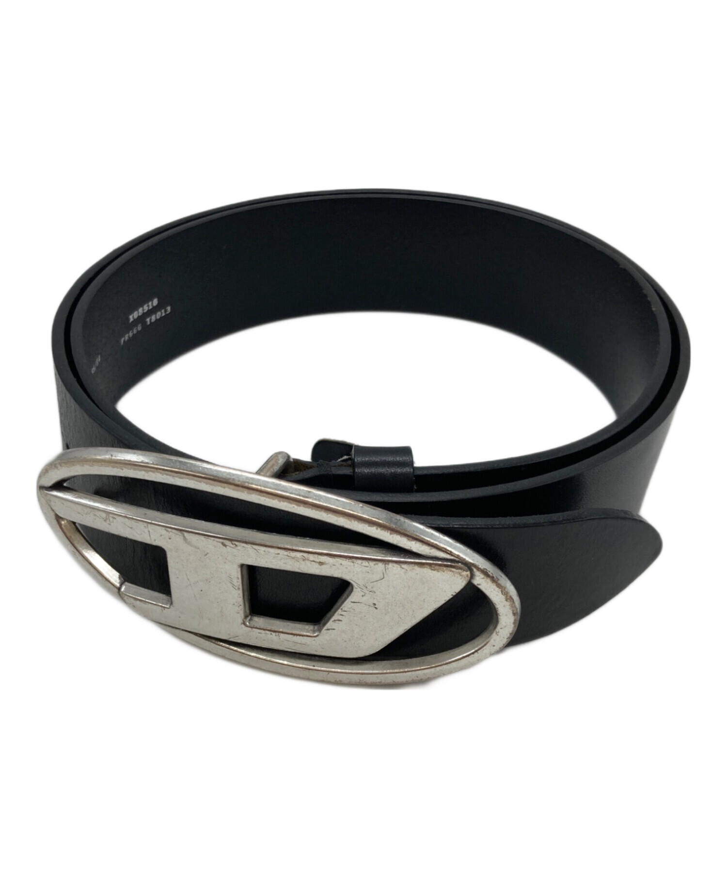 中古・古着通販】DIESEL (ディーゼル) ロゴバックルレザーベルト