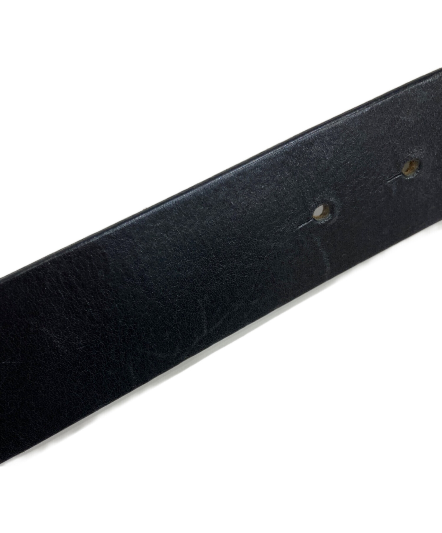 中古・古着通販】DIESEL (ディーゼル) ロゴバックルレザーベルト