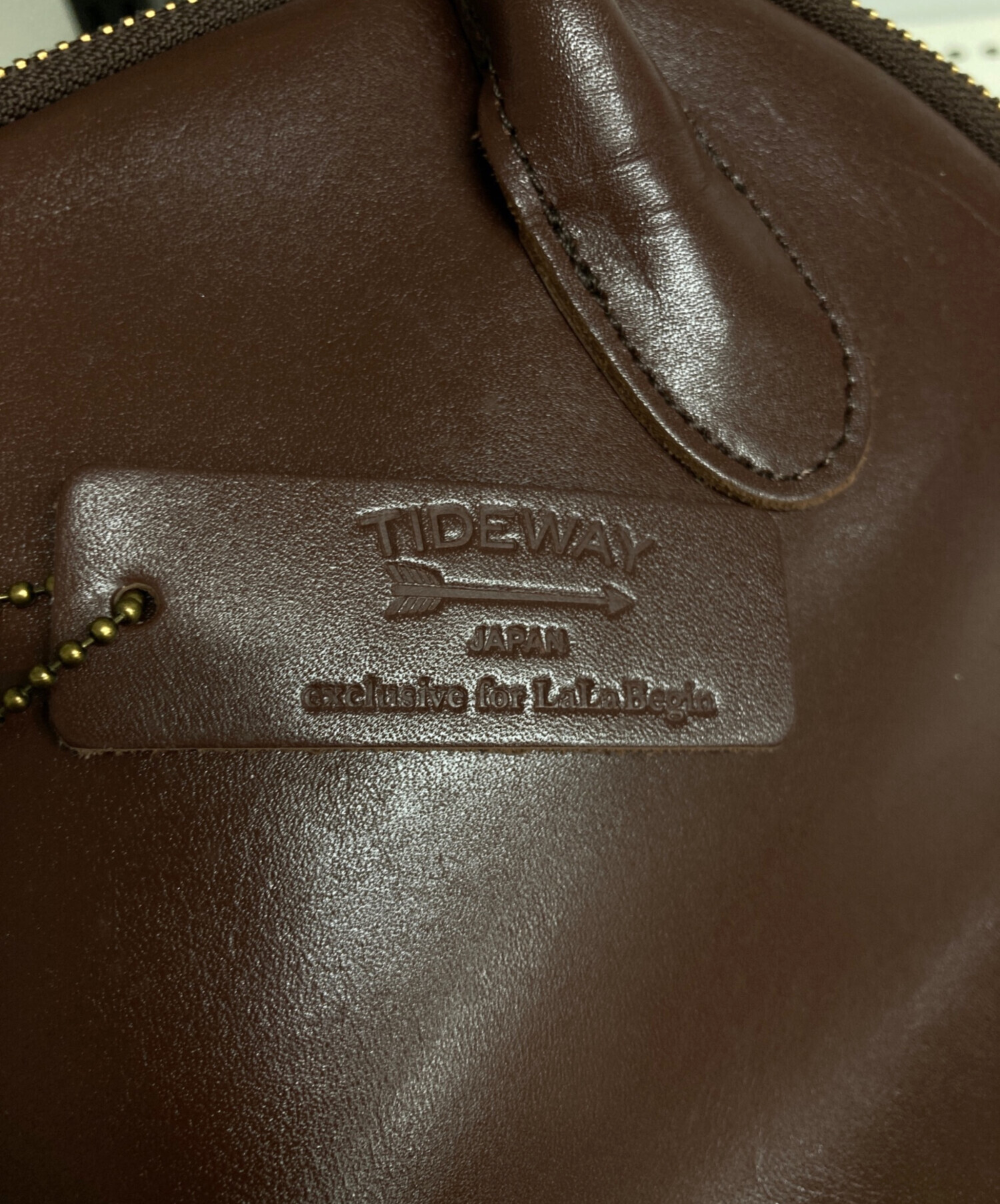 中古・古着通販】TIDE WAY (タイドウェイ) レザーハンドバッグ