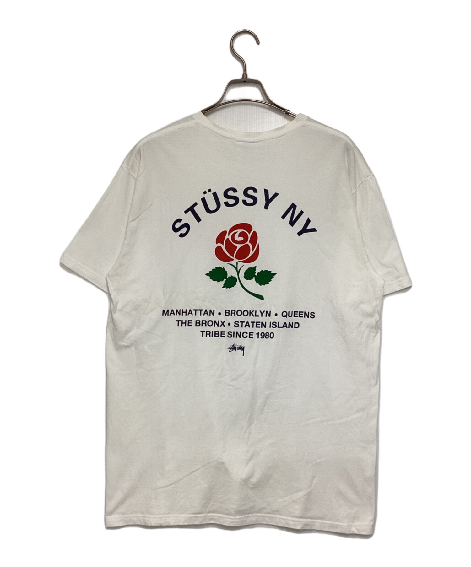中古・古着通販】stussy (ステューシー) プリントTシャツ ホワイト