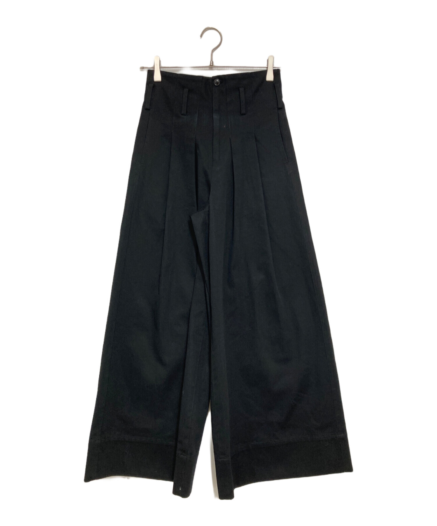 中古・古着通販】cygne (シーニュ) チノワイドパンツ Eric ブラック