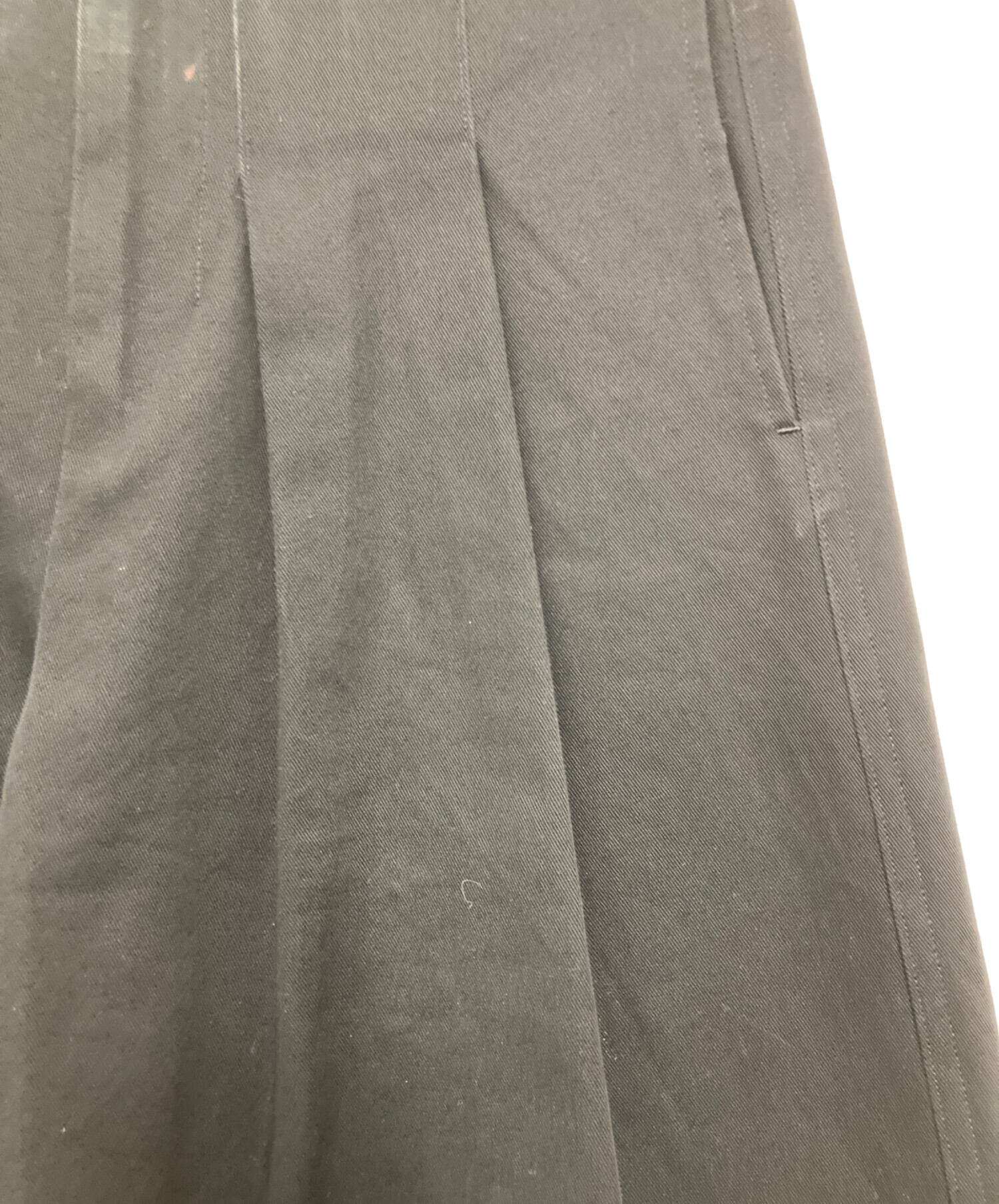 中古・古着通販】cygne (シーニュ) チノワイドパンツ Eric ブラック