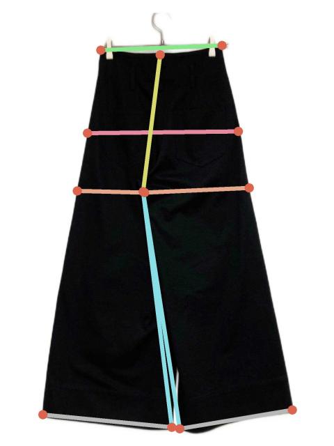 中古・古着通販】cygne (シーニュ) チノワイドパンツ Eric ブラック
