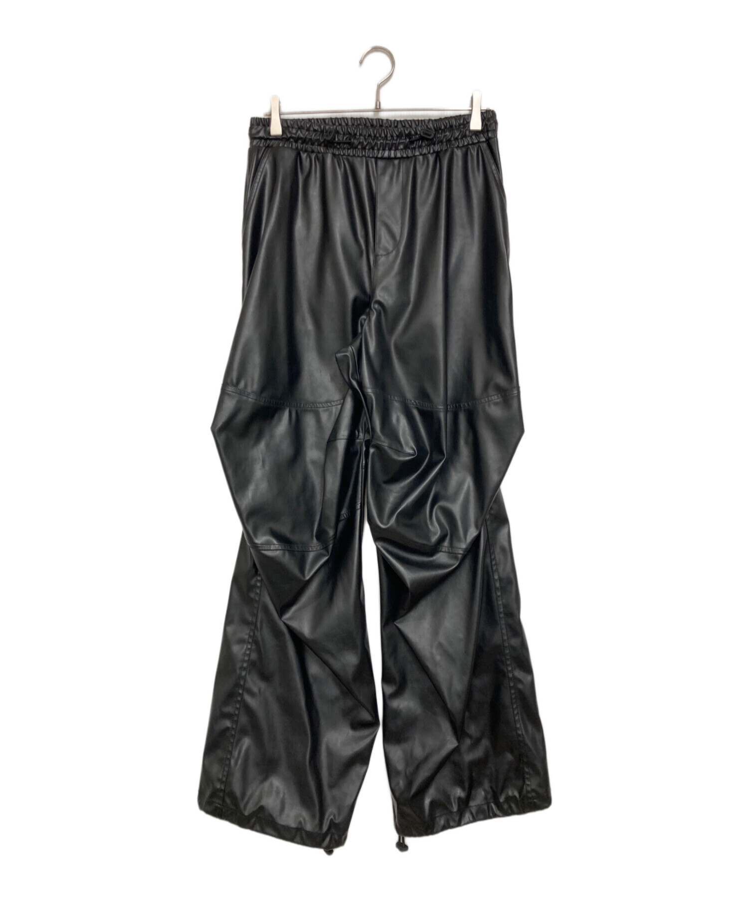 Diesel　エナメルパンツ　フェイクレザー　光沢パンツ　黒　サイズ30 Amazon | レザーパンツ PU フェイクレザー 合成皮革 合皮 革