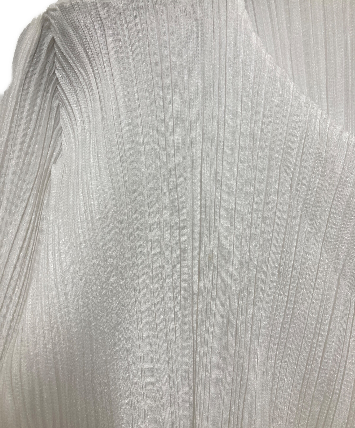 PLEATS PLEASE プリーツカーディガン ホワイト　サイズ4 PLEATS PLEASE ISSEY MIYAKE プリーツプリーズ カーディガン PP04