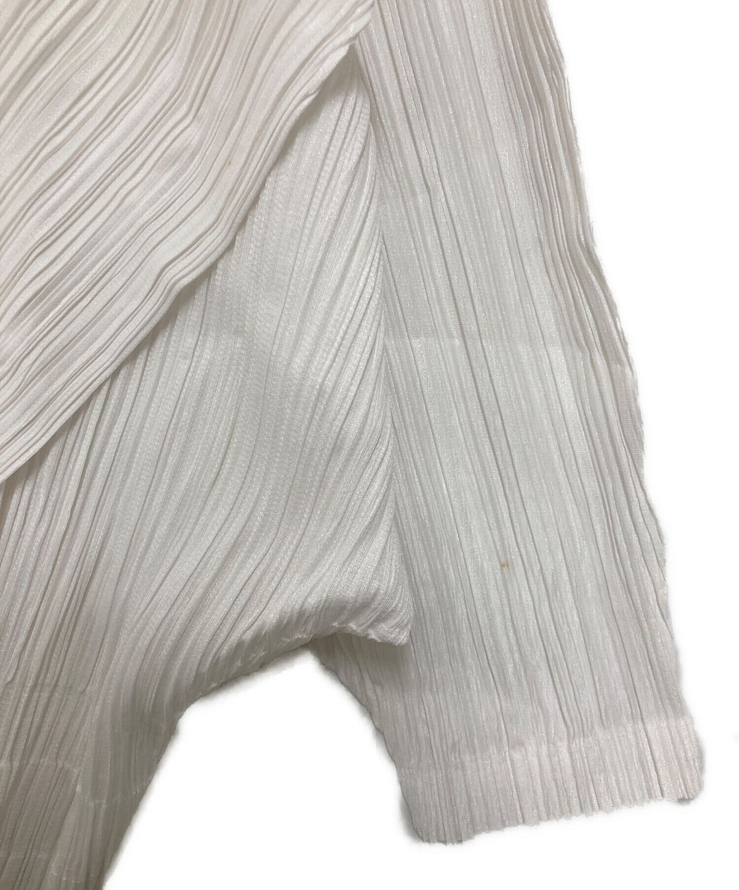 【美品】　PLEATS PLEASE プリーツカーディガン アイボリー　3 中古・古着通販】PLEATS PLEASE (プリーツプリーズ) ドルマンスリーブ