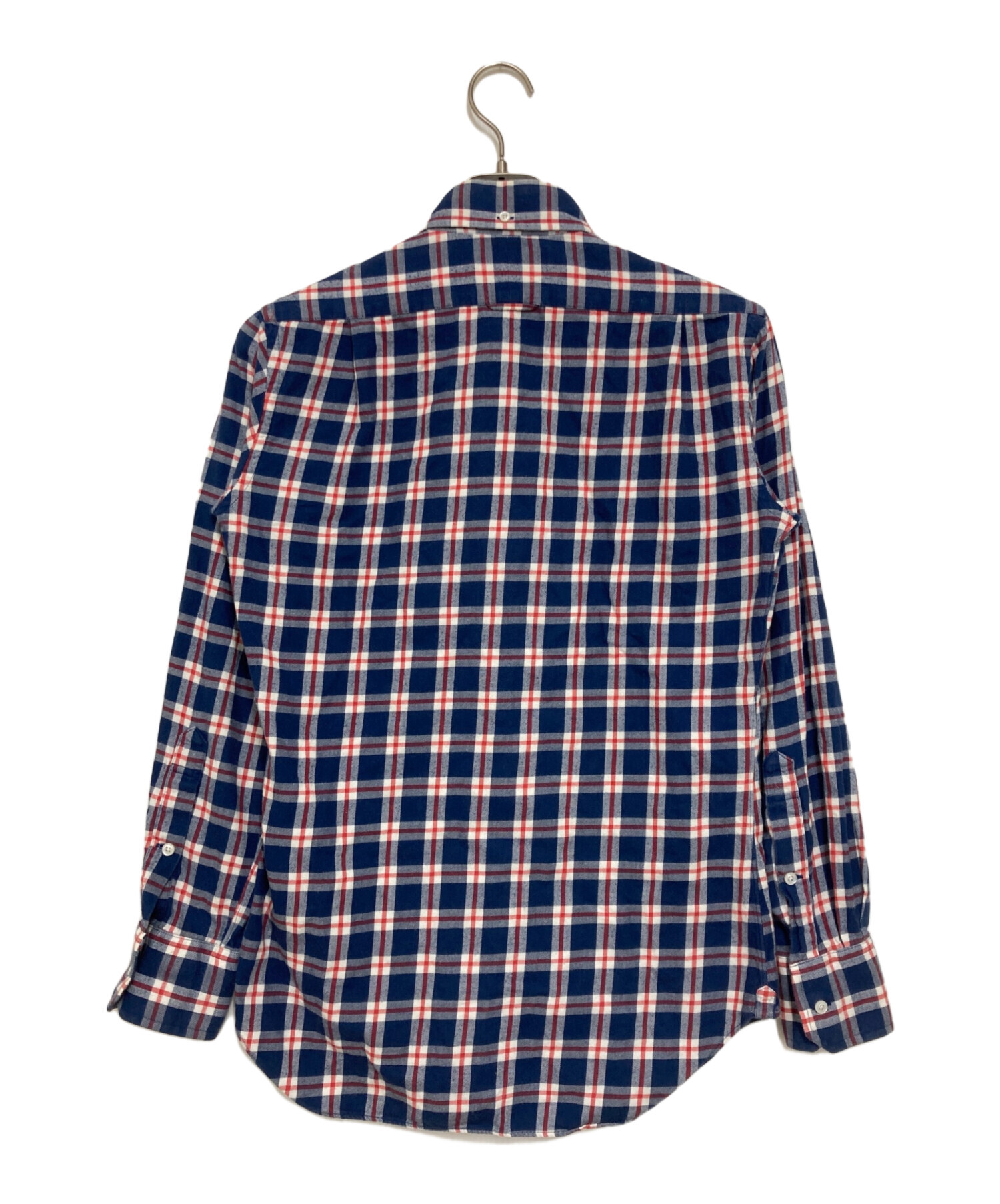 中古・古着通販】Thom Browne (トムブラウン) チェックシャツ ブルー
