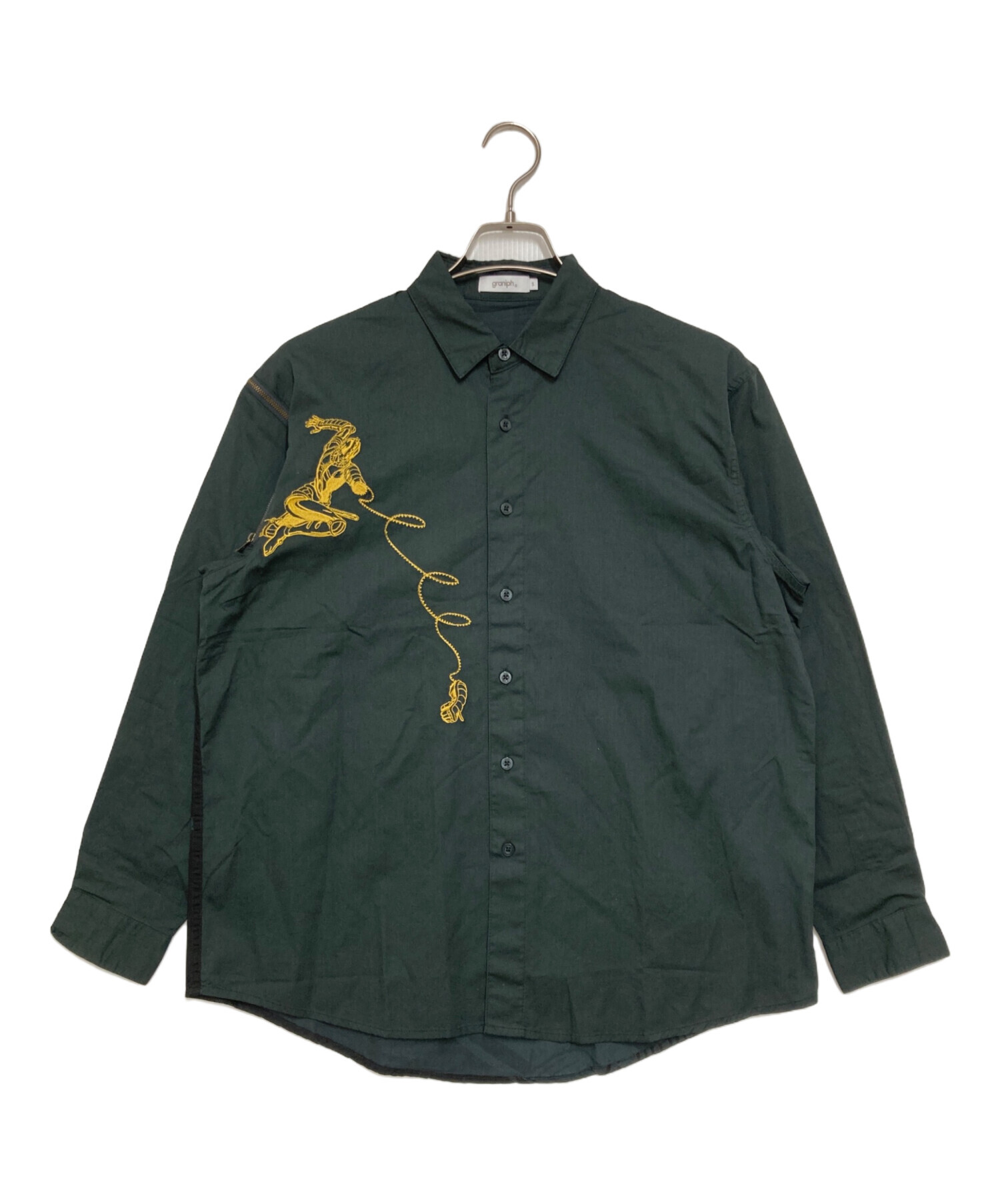 中古・古着通販】graniph (グラニフ) ジョジョコラボシャツ グリーン 