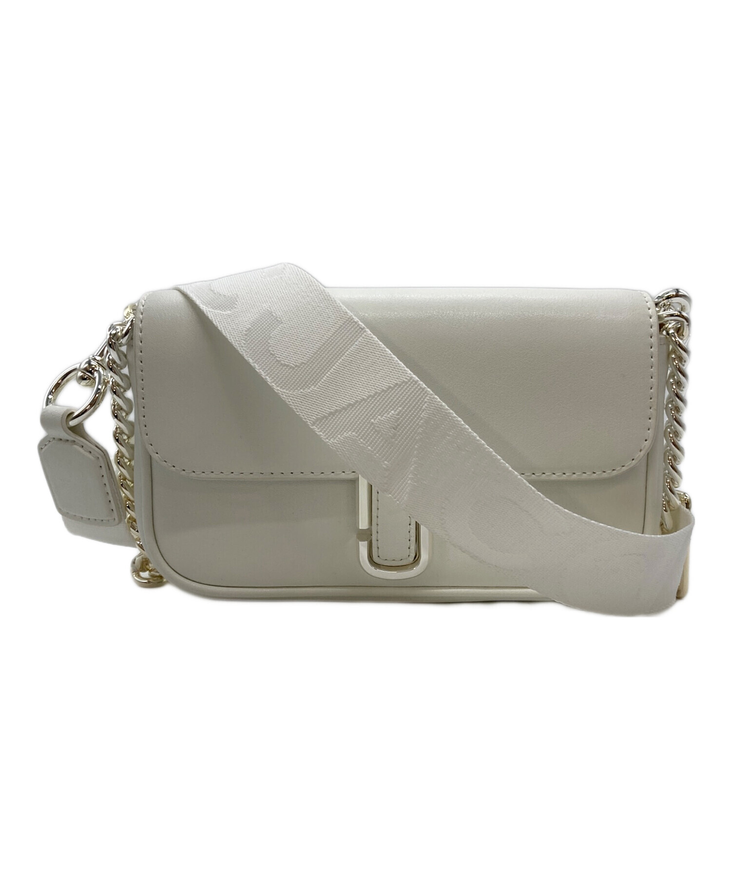MARC JACOBS ホワイトショルダーバッグ 中古・古着通販】MARC JACOBS (マークジェイコブス) ショルダーバッグ