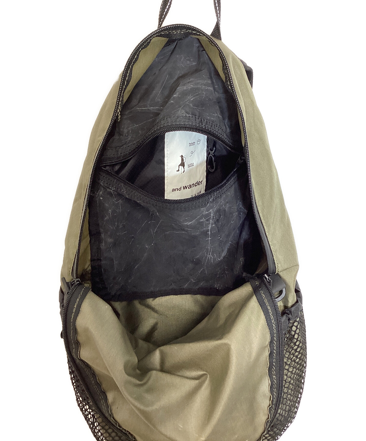 中古・古着通販】and wander (アンドワンダー) 20L daypack カーキ