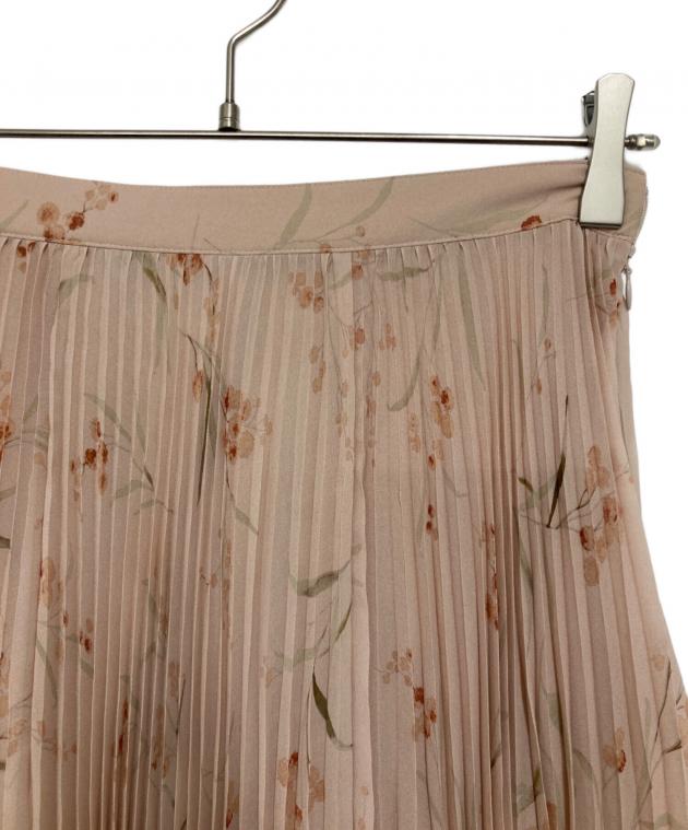 CELINE PARIS セリーヌ　プリーツスカート　膝丈　花柄 中古・古着通販】CELINE (セリーヌ) 花柄プリーツシルクスカート