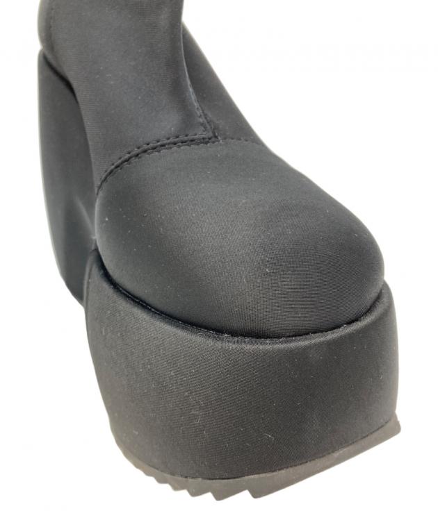 中古・古着通販】YELLO (イエロ) TOKYO BLACK PLATFORM SHORT BOOTS