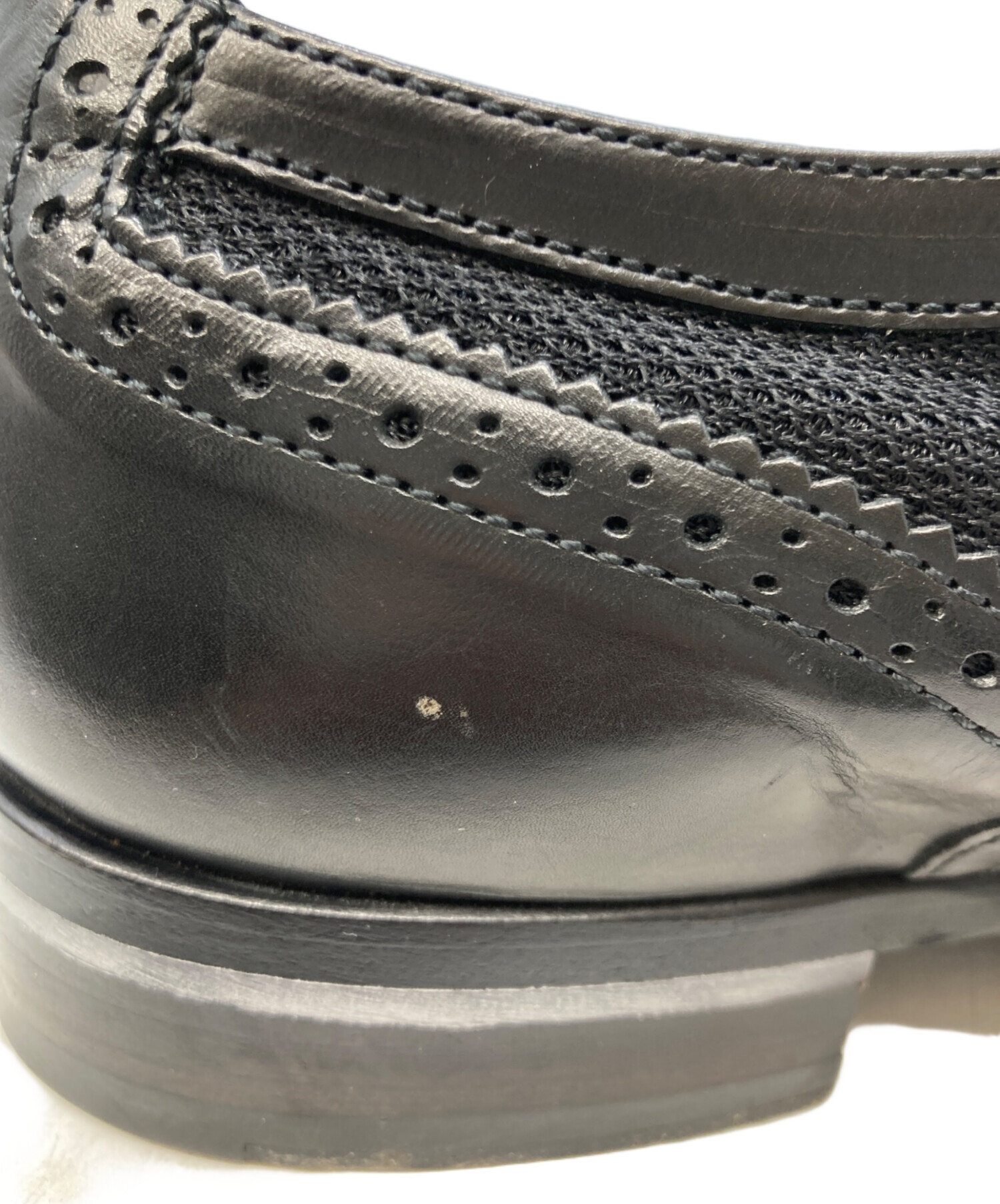 ＊自販機 様用 24AW McQueen マックイーン レザーシューズ ブラック 中古・古着通販】ALEXANDER McQUEEN (アレキサンダーマックイーン