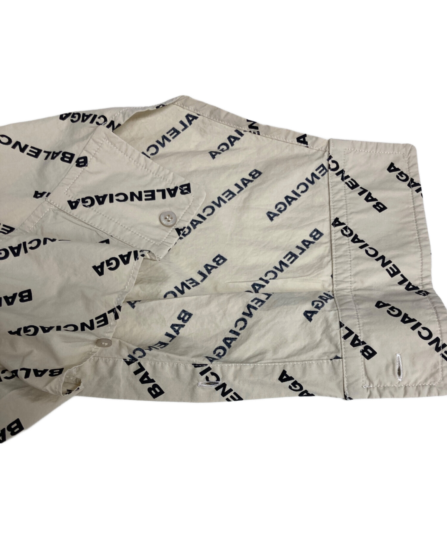 BALENCIAGA バレンシアガ ブラウス 34(XXS位) 白 【古着】【中古】 中古・古着通販】BALENCIAGA (バレンシアガ) LONG-SLEEVED SHIRTS