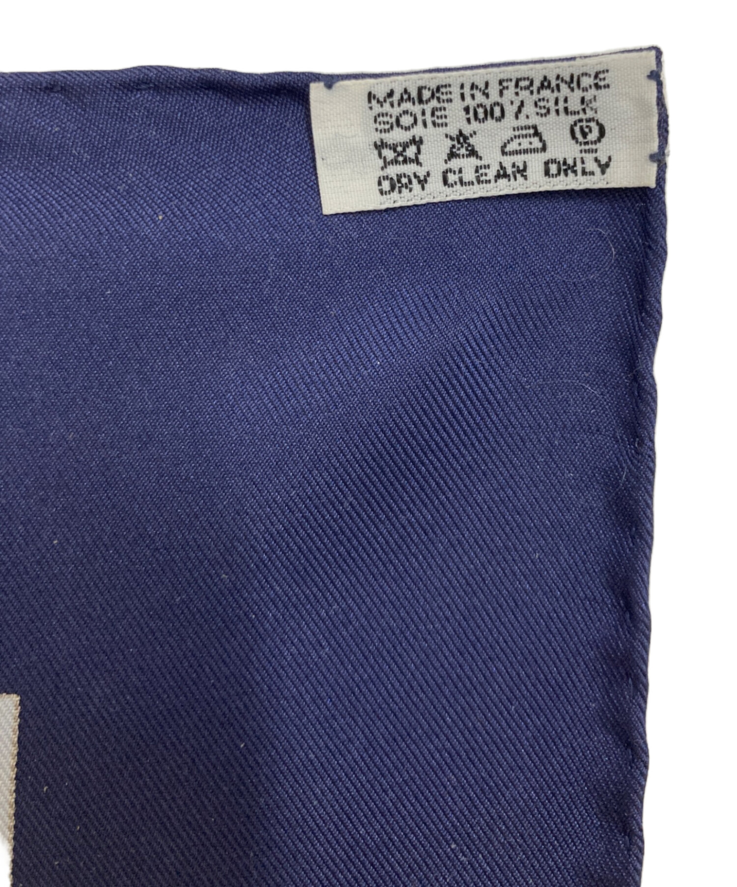 HERMES エルメス ストール  紺 【古着】【中古】【送料無料】 HERMES - 極美品 エルメス HERMES マフラー ストール ショール