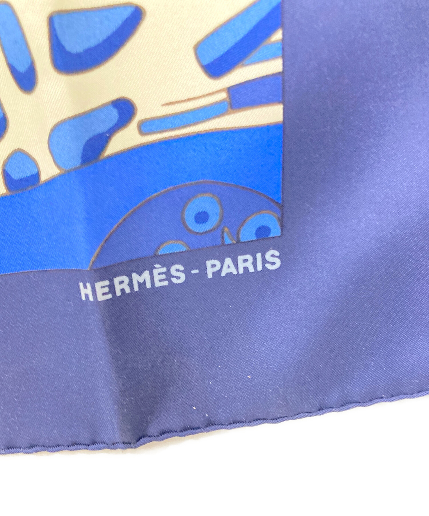 中古・古着通販】HERMES (エルメス) スカーフ ネイビー サイズ