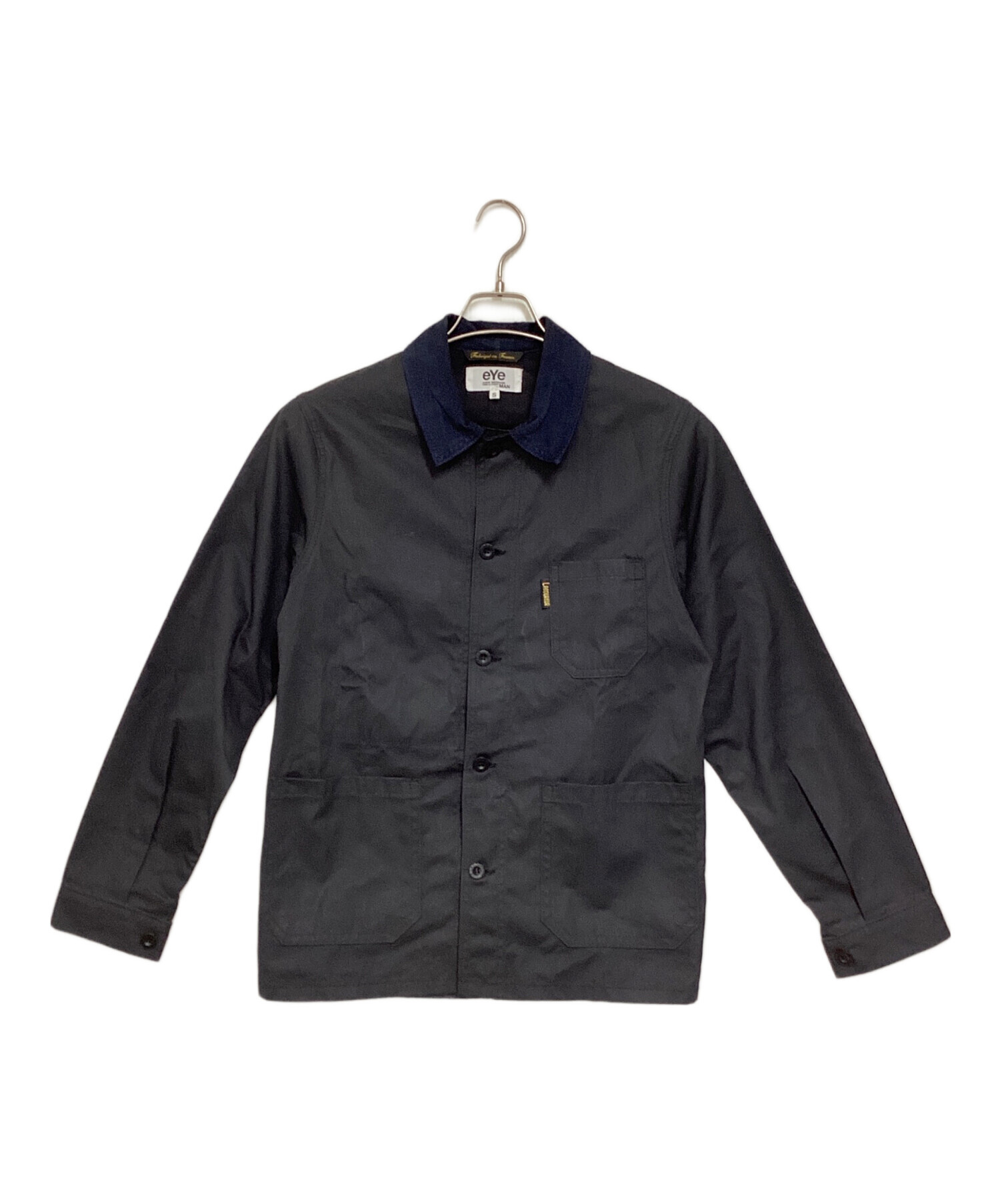 希少 アーカイブ eYe ギャルソン モールスキンジャケット ネイビー S 中古・古着通販】eYe COMME des GARCONS JUNYAWATANABE MAN (アイ コム