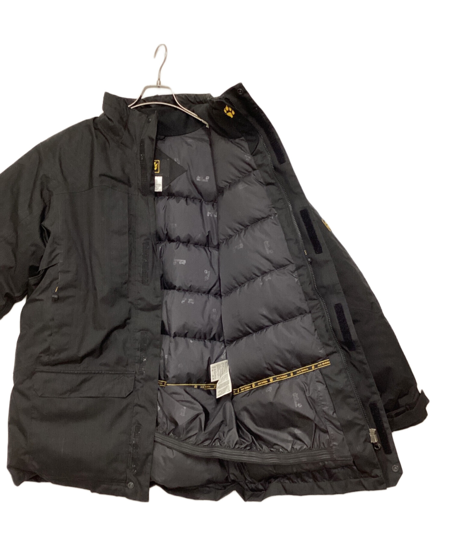 Jack Wolfskin ダウンジャケット　Lサイズ　ブラック 中古・古着通販】Jack Wolfskin (ジャック ウルフスキン) ダウン