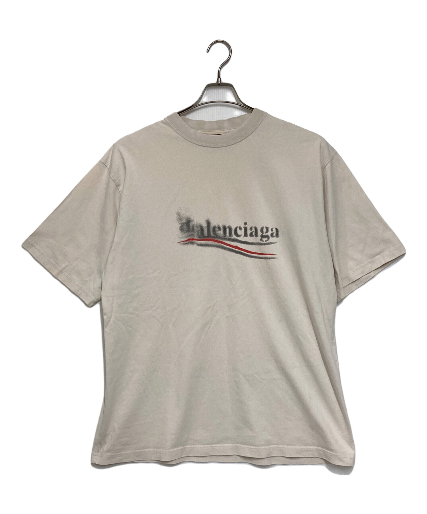 BALENCIAGA バレンシアガ　POLITICAL STENCIL Tシャツ 中古・古着通販】BALENCIAGA (バレンシアガ) Political Stencil T
