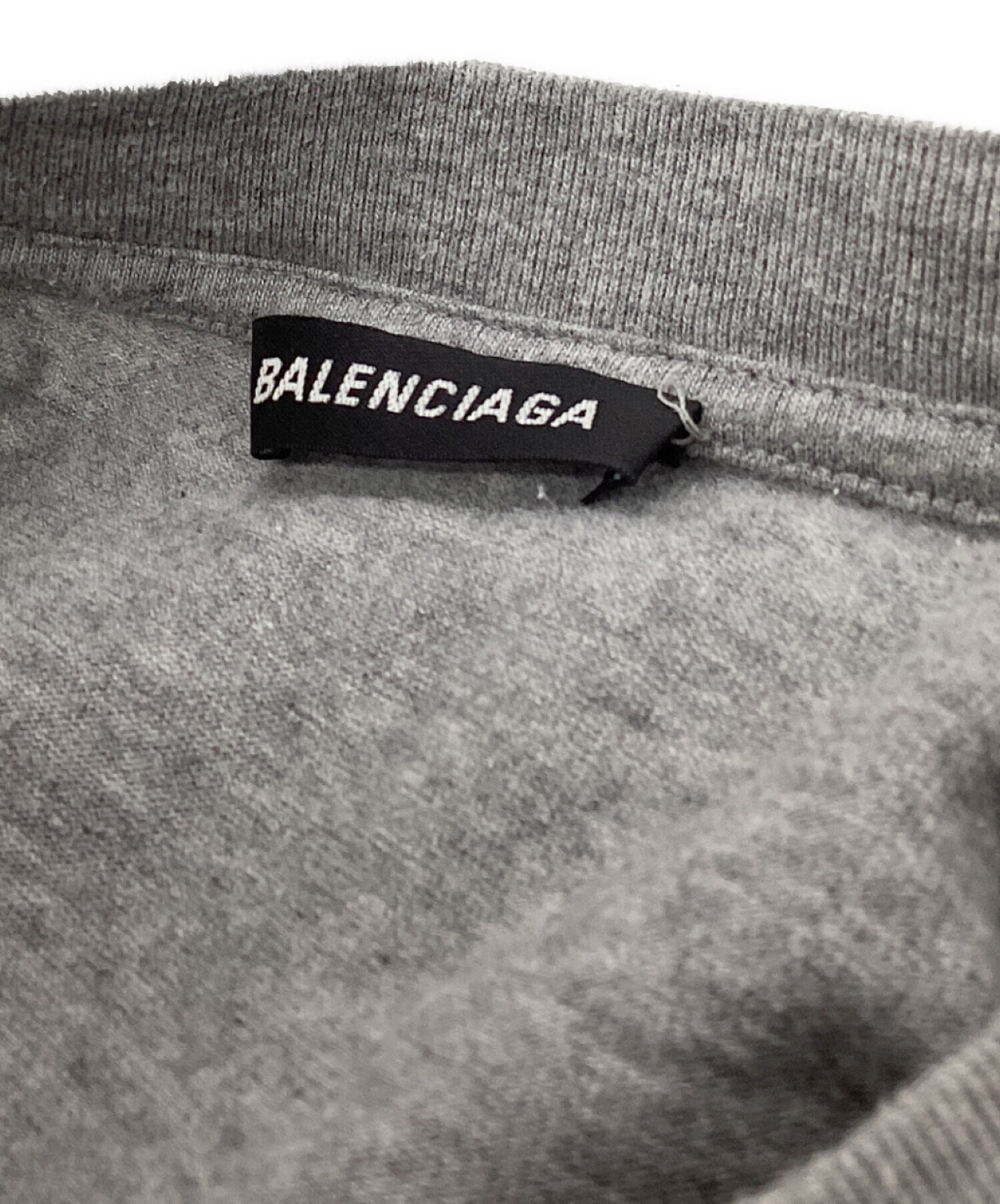 中古・古着通販】BALENCIAGA (バレンシアガ) BB Logo L/S Tee グレー