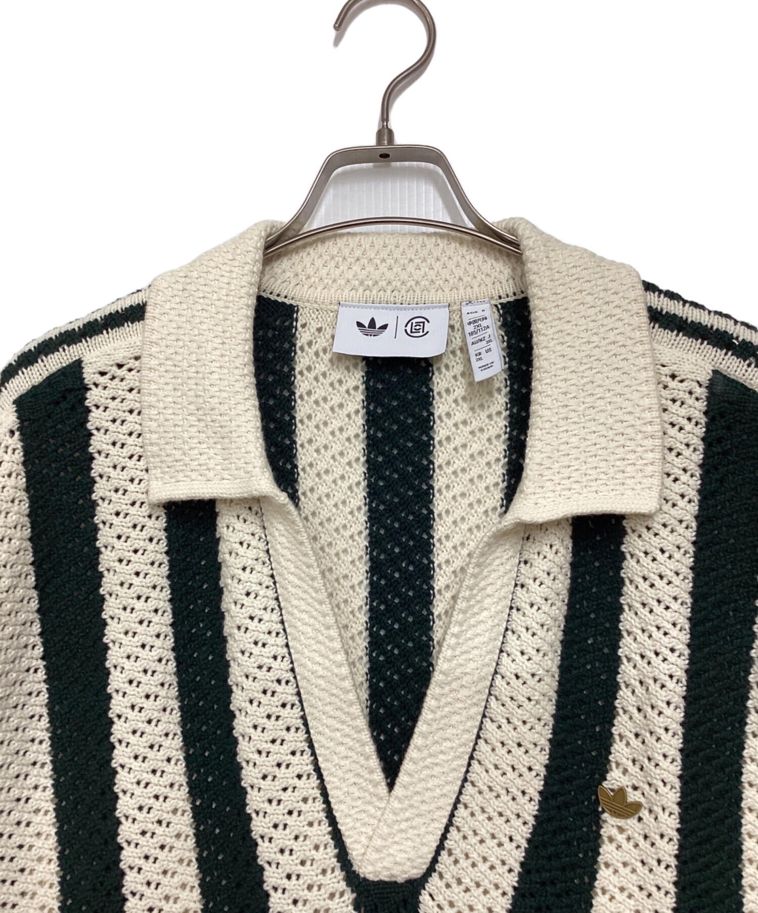 トップス adidas CLOT PIQUE POLO BY EDISON CHEN adidas CLOT PIQUE POLO BY EDISON CHEN グリーンナイト（アディダス