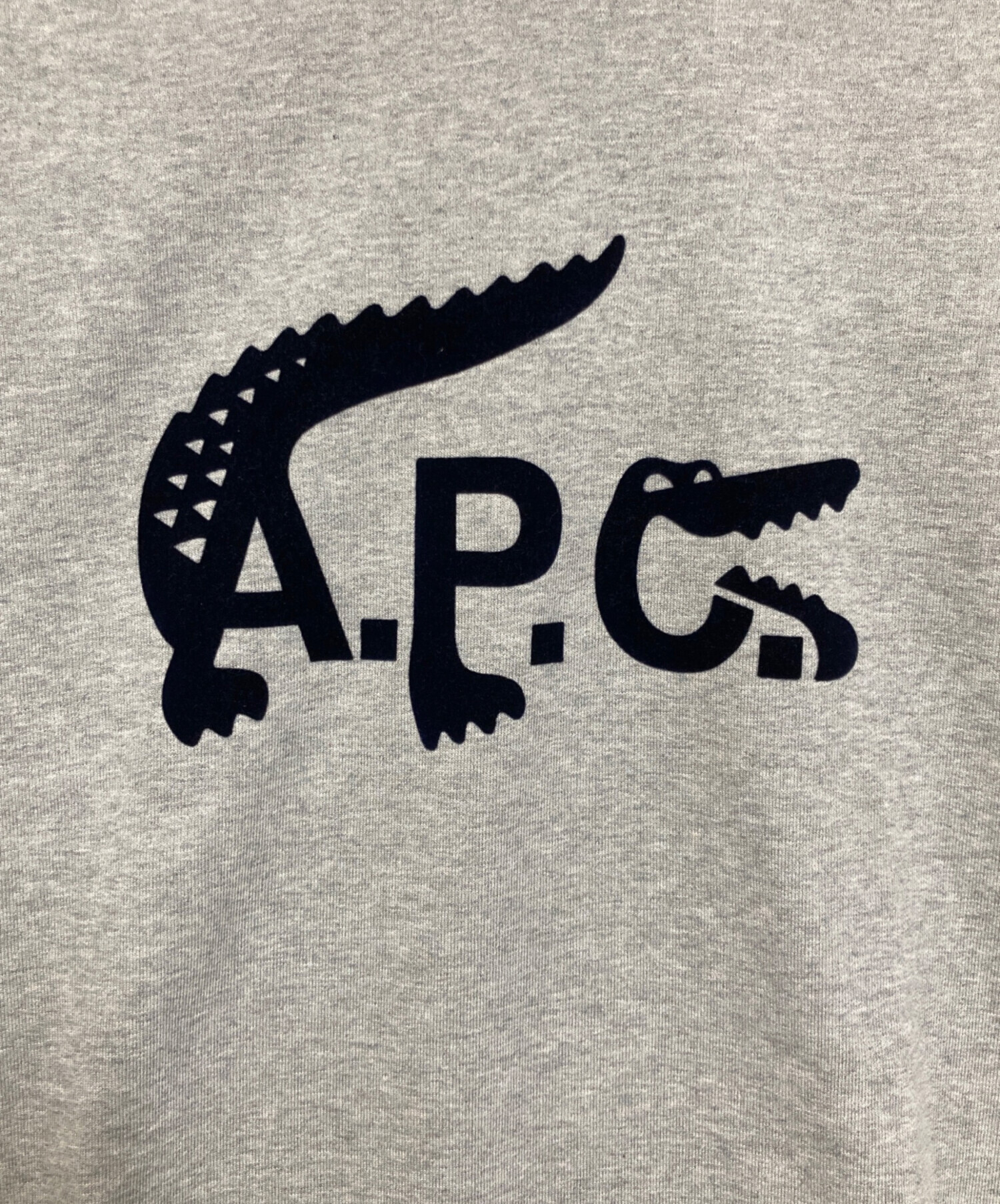 【即完売】スウェットシャツ A.P.C. Lacoste Grey S A.P.C. x Lacoste Crew Sweat in Heathered Grey A.P.C.