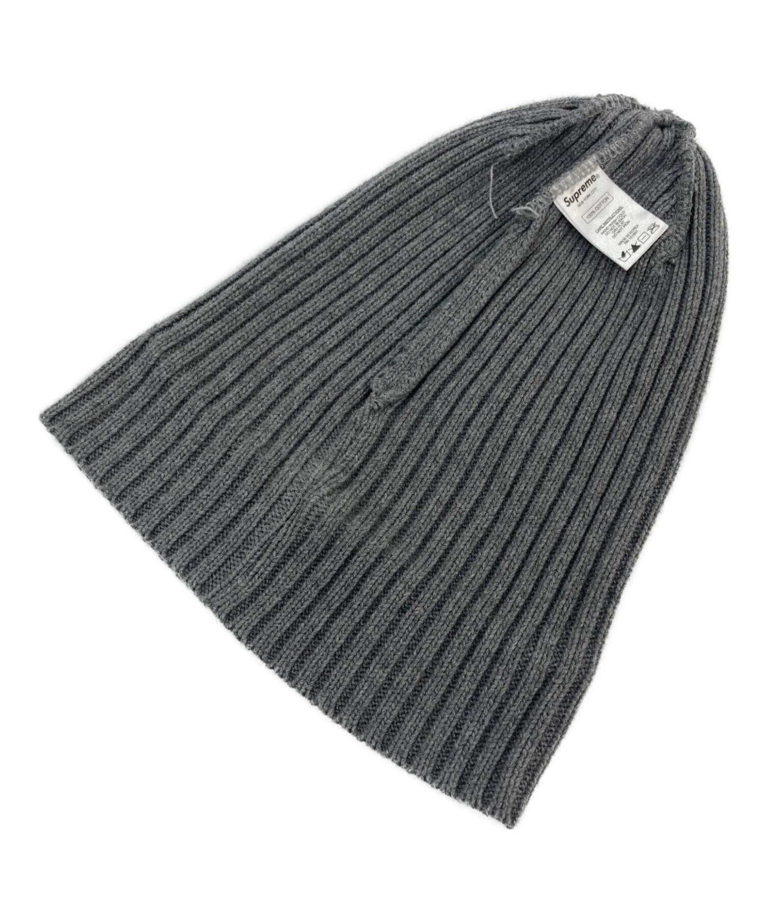 中古・古着通販】Supreme (シュプリーム) ロゴビーニー グレー サイズ