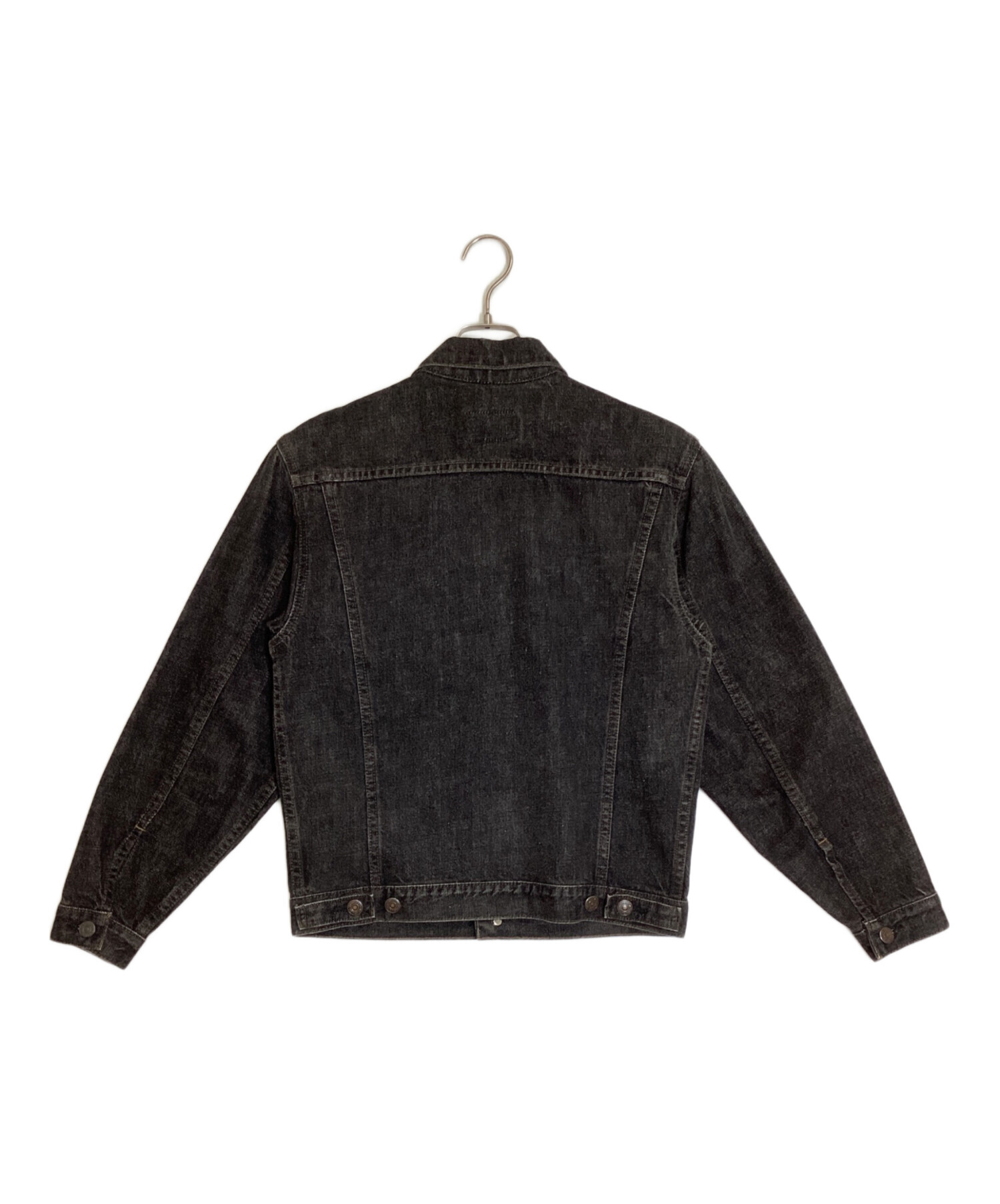 90s リーバイス3rd ヴィンテージデニムジャケット 先染ブラック 日本製古着 中古・古着通販】LEVI'S (リーバイス) 先染めブラック デニム