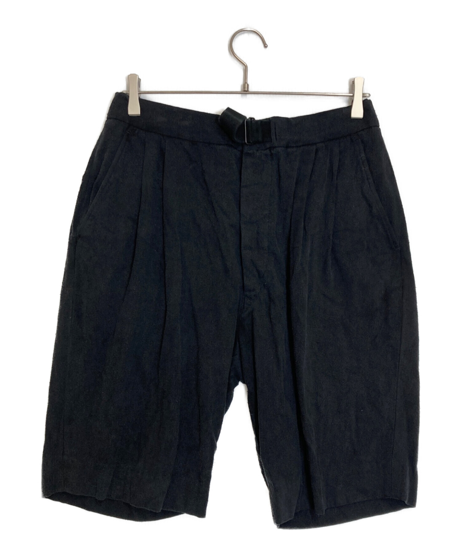 中古・古着通販】COMOLI (コモリ) シルクネップ ショーツ ネイビー