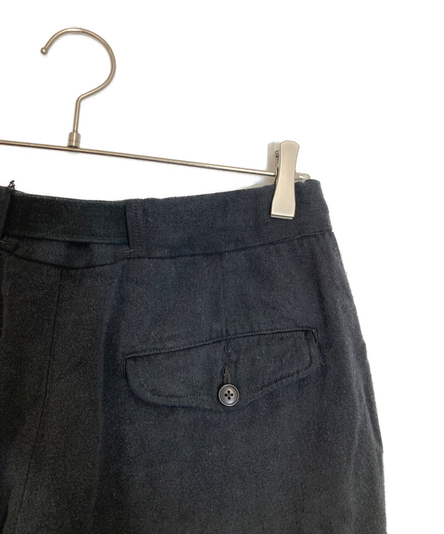 中古・古着通販】COMOLI (コモリ) シルクネップ ショーツ ネイビー