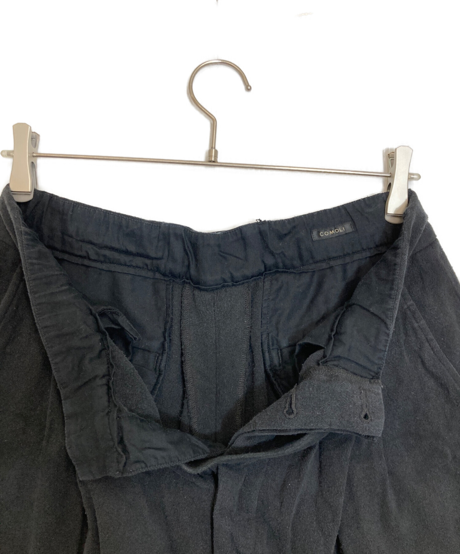 中古・古着通販】COMOLI (コモリ) シルクネップ ショーツ ネイビー