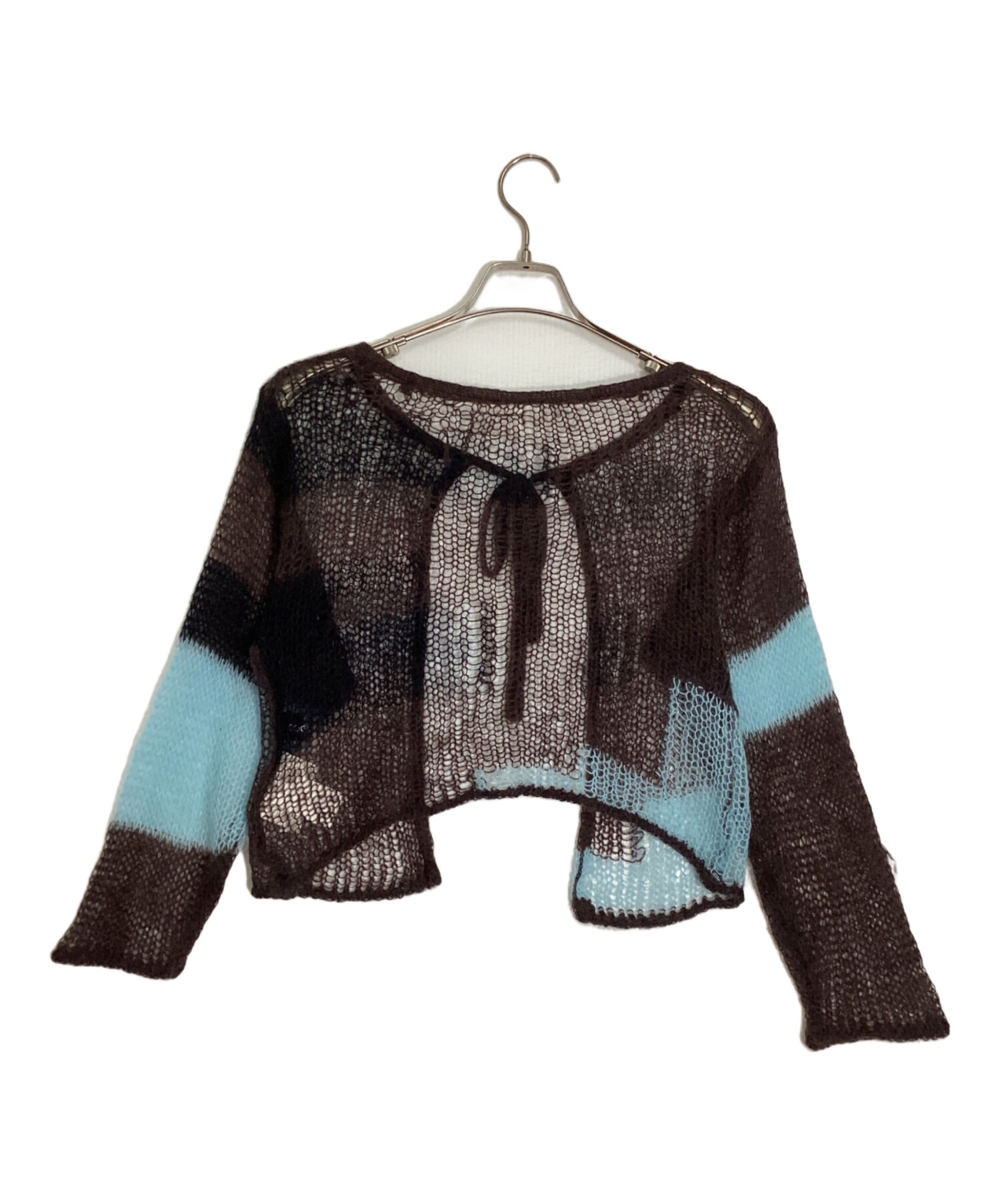 中古・古着通販】soduk (スドーク) patchwork knit cardigan/パッチ