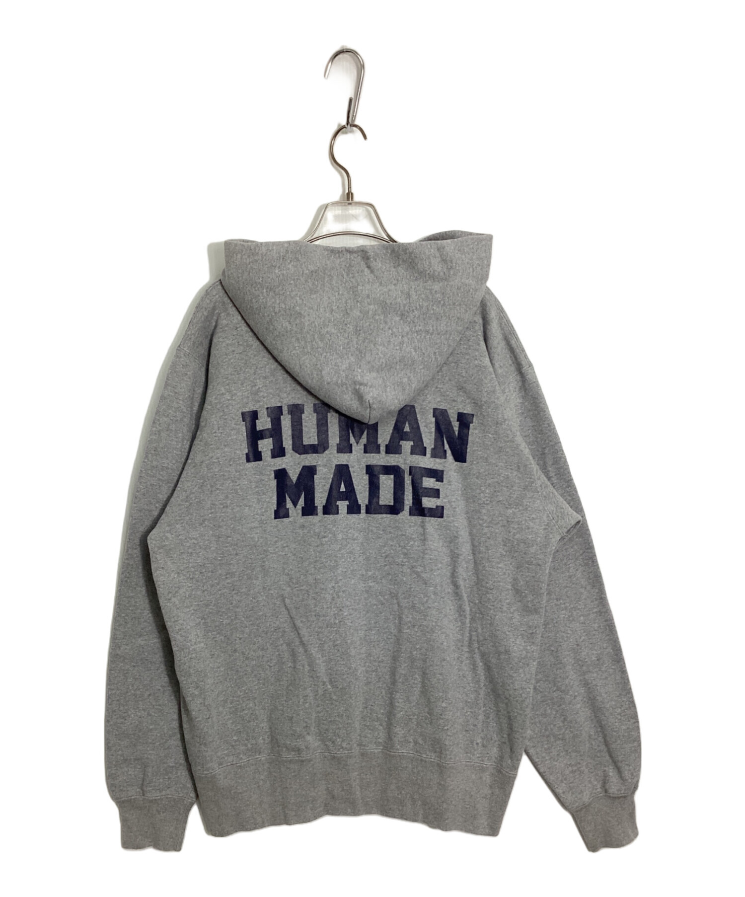 HUMAN MADE ヒューマンメイド グレー パーカー XL 土日特価セール！ 中古・古着通販】HUMAN MADE (ヒューマンメイド) POスナップカラーロゴ