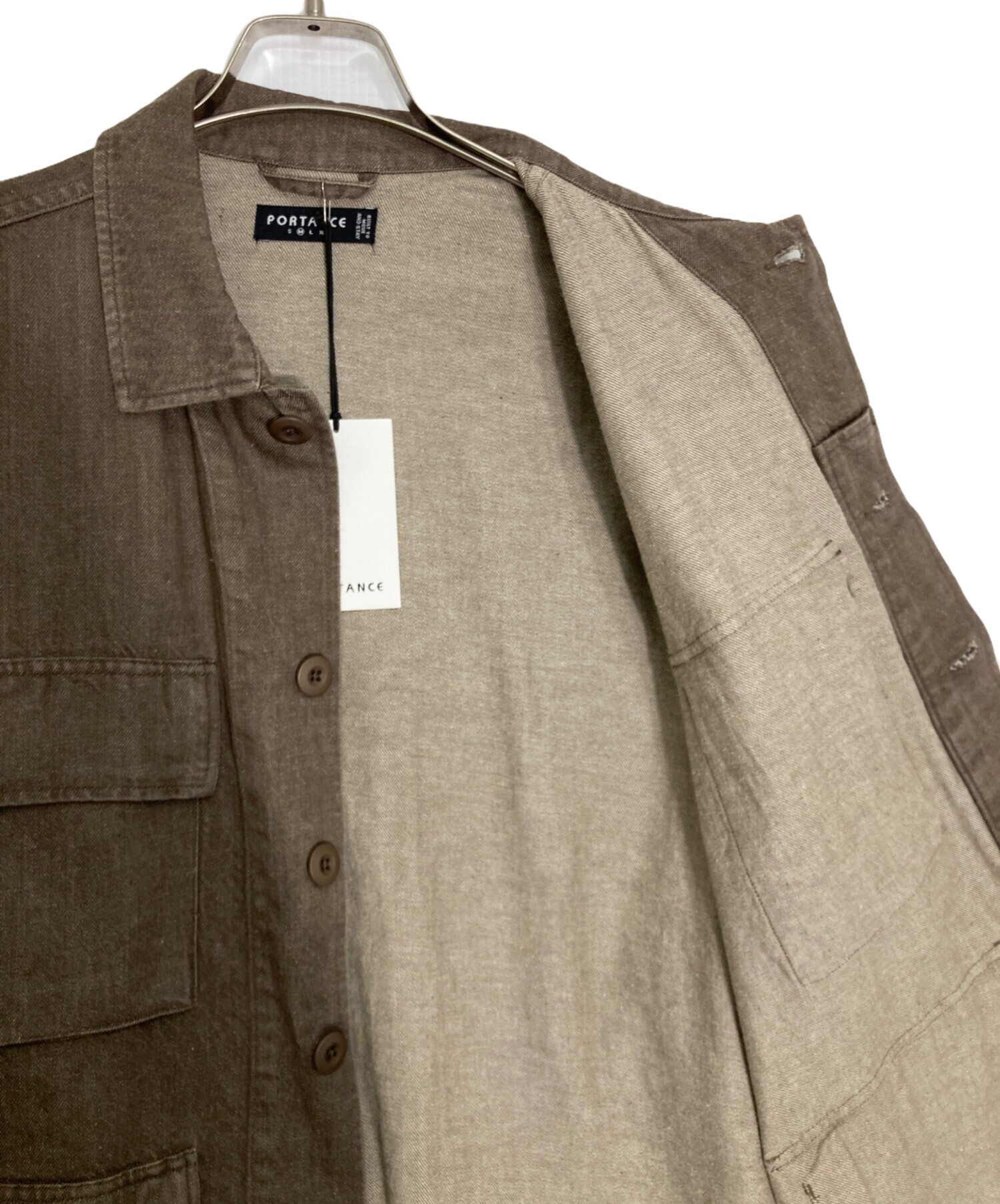 中古・古着通販】PORTANCE (ポータンス) HEMP MIX BDU JKT/ヘンプ