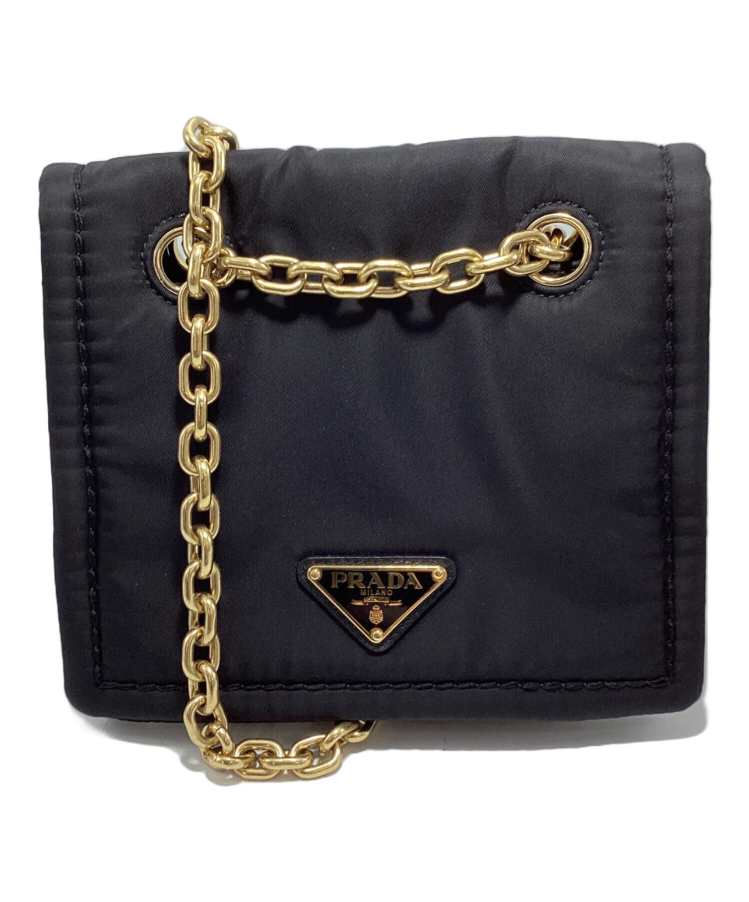 中古・古着通販】PRADA (プラダ) ナイロン チェーンショルダーバッグ