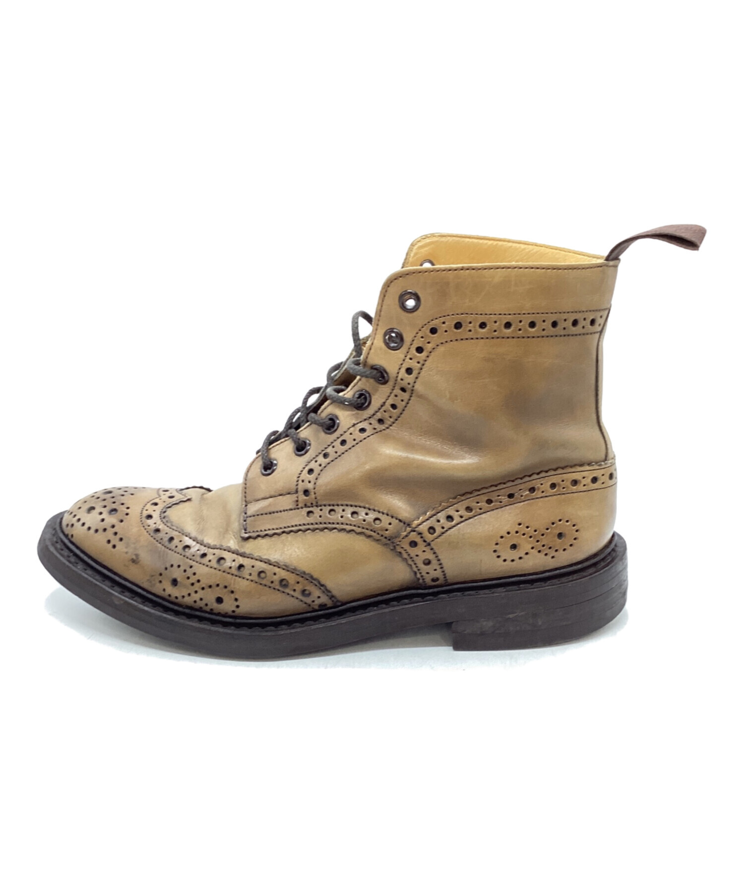 【Tricker's ×ポールスミス】 サイドゴアブーツ ウィングチップ UK7 中古・古着通販】Tricker's (トリッカーズ) PAUL SMITH (ポールスミス